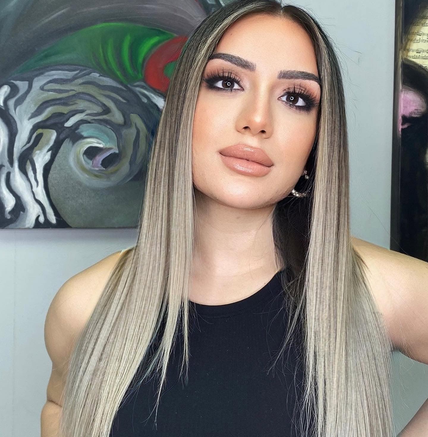 Siyah Saçta Balyaj sonra